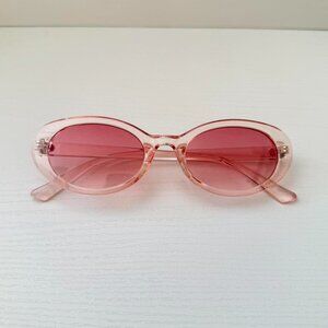 vintage unique retro style pink cute round sunglasses